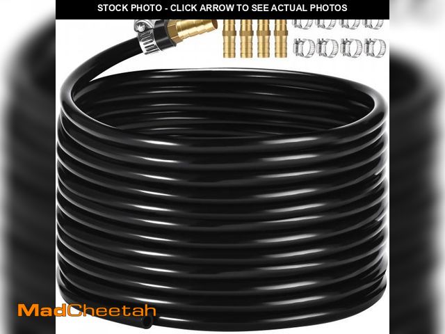 Lot 74-11544951 - ?? inch Self Sinking Aeration Hose,100 feet Weighted Pond Aerator Hose with 4 Copper Menders and 8 S...