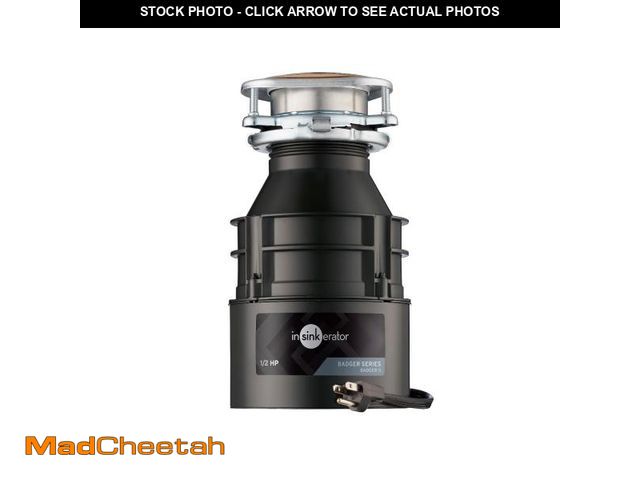 Lot 74-12308204 - InSinkErator Badger 5 Garbage Disposal with Power Cord, Standard Series 1/2 HP Continuous Feed Food ...