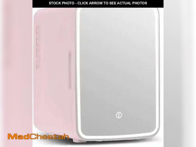 Lot 74-12129161 - CUTIEWORLD Skincare Fridge, Makeup Fridge for Bedroom, Pink - UNUSED