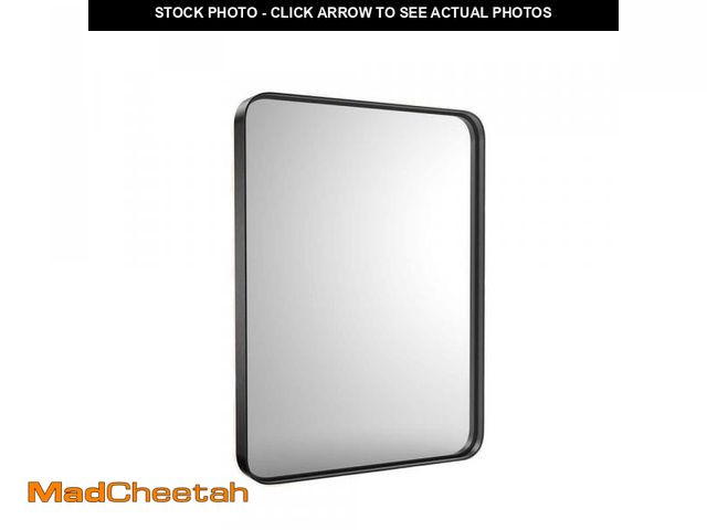 Lot 74-12483293 - FIRNEWST Modern 36 in. W x 24 in. H Rectangle Black Framed Bathroom Vanity Mirror Wall Mirror with R...