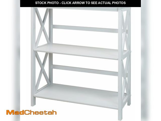 Lot 74-12827653 - Casual Home Montego 3-Shelf Bookcase-White - UNUSED