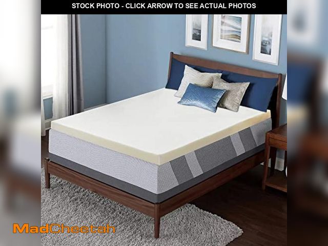 Lot 74-12510661 - Zayton 1-inch Medium Firm Foam Mattress Topper | Premium Supporting Bed Pads with Breathable and Com...