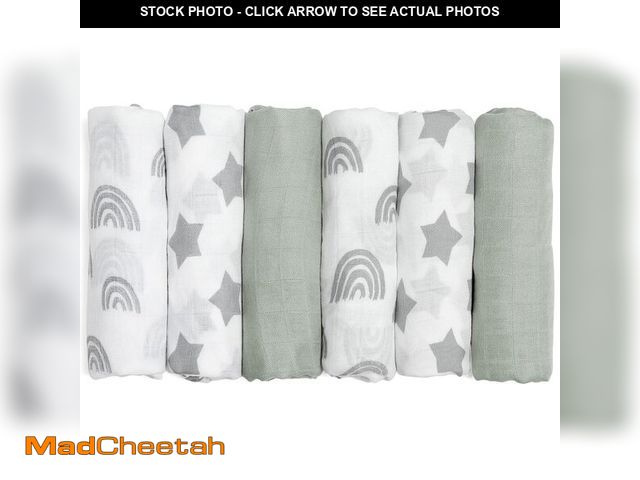 Lot 74-12972581 - GLLQUEN BABY Receiving Blanket Boy Cotton Muslin Swaddle Blankets Girl Newborn Squares Breathable &a...