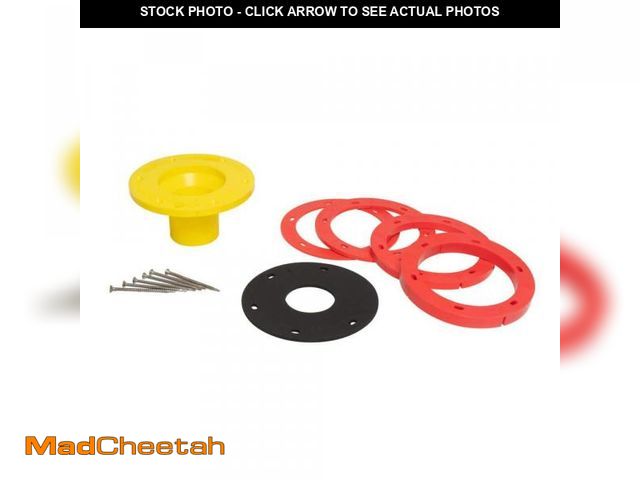Lot 74-12410585 - Oatey 1/4 in. - 1-5/8 in. Toilet Flange Extender Kit - UNUSED