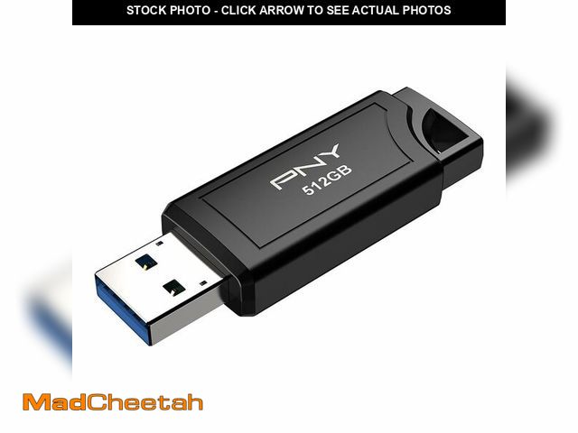 Lot 74-13547274 - PNY PRO Elite V3 512GB USB 3.2 Gen 2 Flash Drive Ã¢â¬â Up to 1000MB/s Read, Up to 800MB/s Write, ...