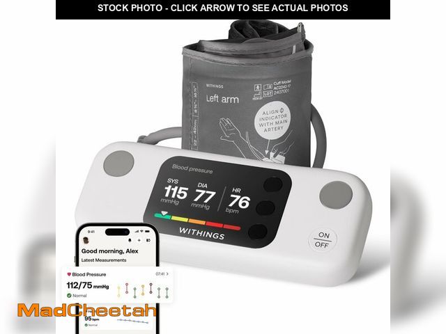 Lot 74-12707440 - Withings BPM Vision Ã¢â¬â Smart Arm Blood Pressure Monitor | FDA-Cleared | Easy-to-use, Accurate ...