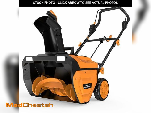 Lot 74-13584353 - 20" Cordless Snow Blower(No Battery), Compatible with Dewalt 20V Max Battery, Brushless Snow Thrower...