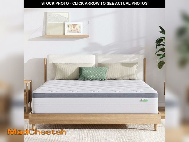 Lot 74-13071123 - Novilla Queen Mattress, 12 Inch Hybrid Mattress Queen with Comfort Foam,Innerspring Pillow Top Mattr...