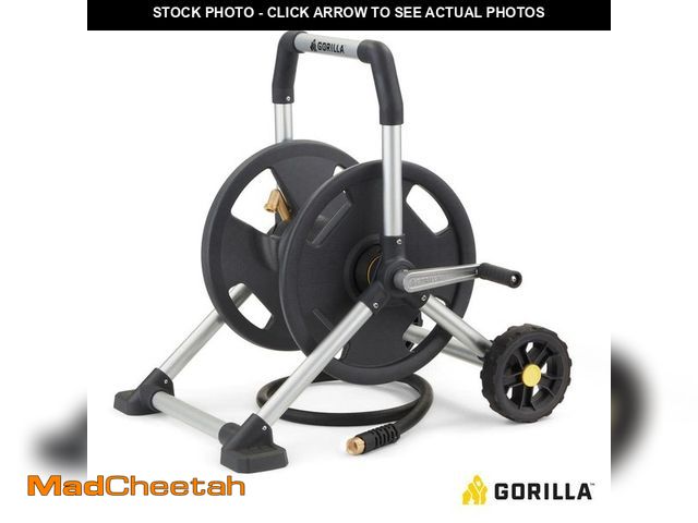 Lot 74-12397188 - Gorilla 175 ft. Aluminum Zero Rust Mobile Hose Reel - USED