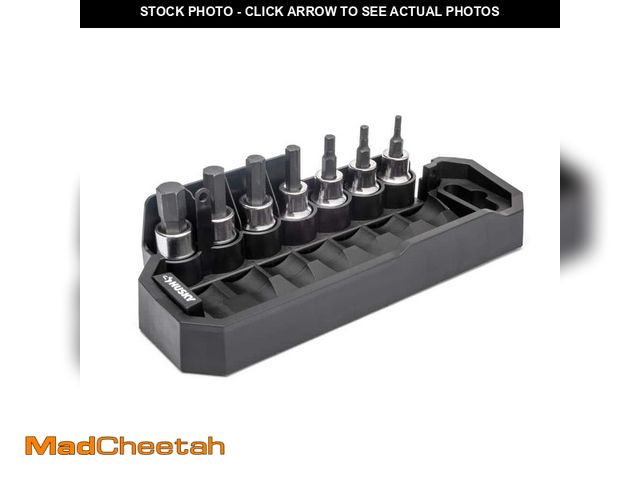 Lot 74-13691868 - Husky BITE 3/8 in. Drive SAE Bit Socket Set (7-Piece) - UNUSED