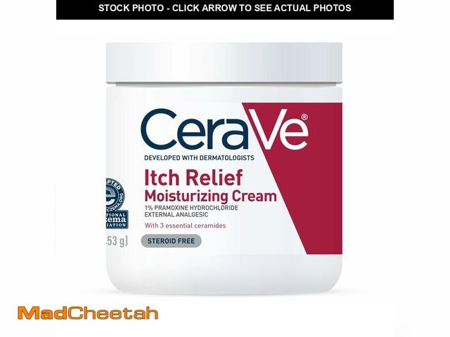 Lot 74-14379057 - CeraVe Moisturizing Cream for Itch Relief, Anti Itch Cream with Pramoxine Hydrochloride, Relieves It...