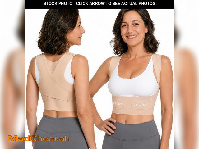 Lot 74-14208620 - Fit Geno Invisilite Posture Corrector for Women, Adjustable Back Brace for Hunchback Slouching, Uppe...