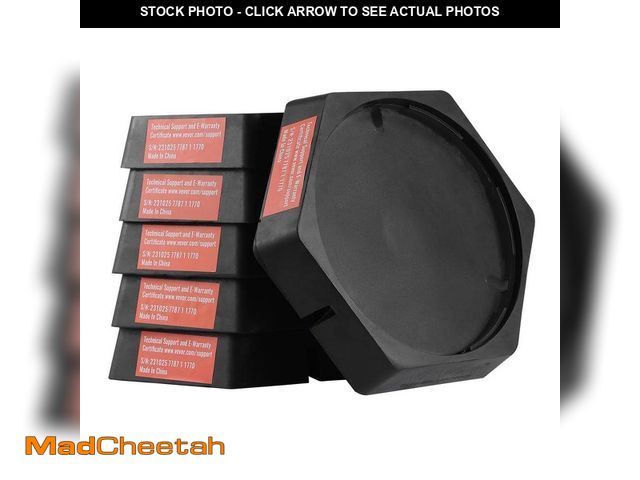 Lot 74-14193315 - VEVOR RV Leveling Pads 9 in. Round Landing Feet Permanent Attached Jack Stabilizers 5000 lbs. Capaci...