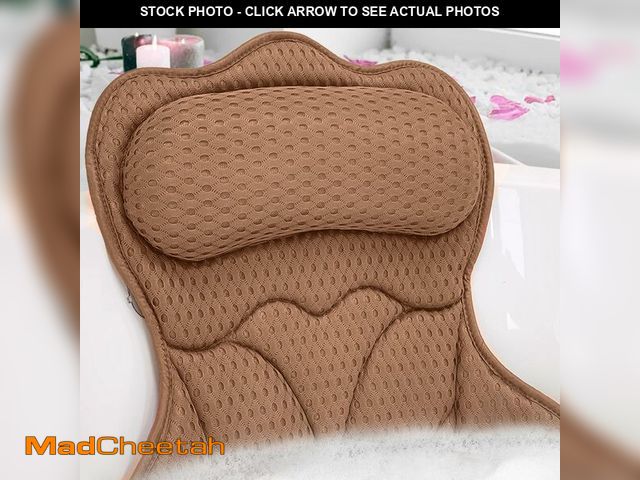 Lot 74-12977090 - REEZEIVI Bath Pillows for Tub,Bath Pillow with 6 Non-Slip Suction Cups,Soft 4D Mesh Fabric,Bathtub P...