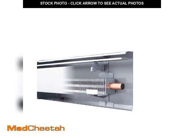 Lot 74-13046444 - Slant/Fin Fine/Line 30 3 ft. Hot Water Baseboard with Fully Assembled Element and Enclosure in Nu Wh...