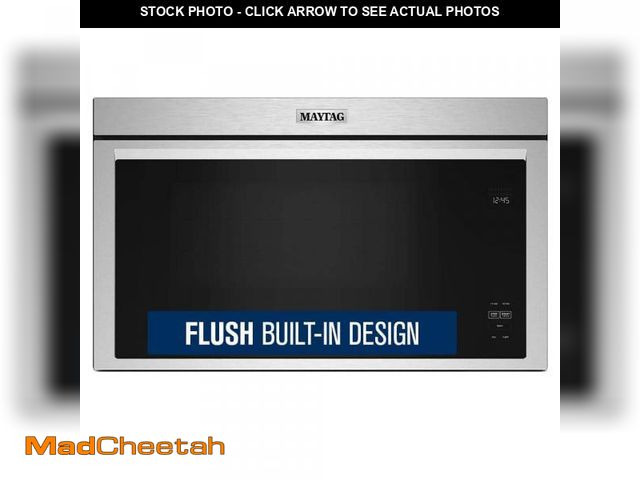 Lot 74-12146732 - Maytag 30 in. W 1.1 cu. ft. Fingerprint Resistant Stainless Steel Flush Built-In 1000-Watt Over the ...
