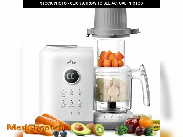 Lot 74-13958324 - Bear Baby Food Maker with 18.5oz Dual-Layer Steam Baskets, OneStep Baby Food Processor Steamer Puree...
