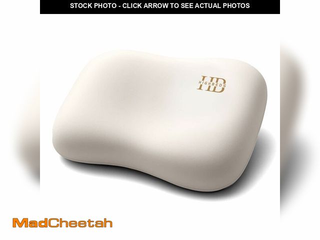 Lot 74-12973093 - HighBeds Side Sleeper Pillow Ã¢â¬â Soft Ergonomic Cervical-Neck-Pillow for Neck Pain Relief, Ice ...