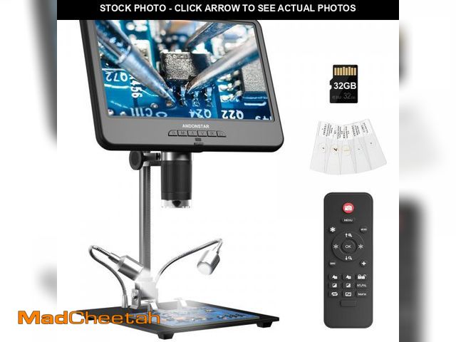 Lot 74-12111132 - Andonstar AD210 10.1 Inch LCD Digital Microscope for Adults, Soldering Microscope for Electronics Re...