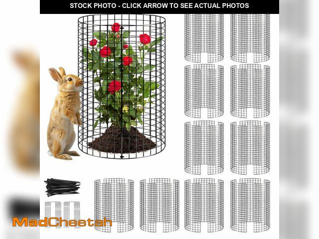 Lot 74-14143124 - 10 Pack Plant Protector from Animals, Wire Mesh Plant Cages for Garden Ã¢â¬â Sturdy Metal Plant P...