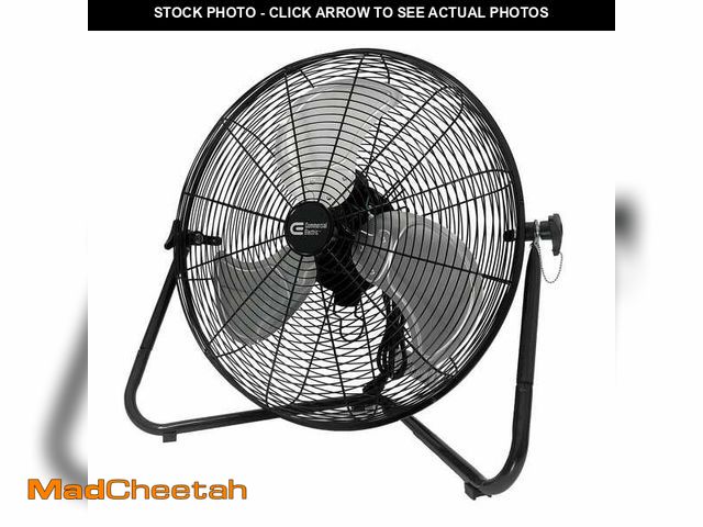 Lot 74-13821175 - Commercial Electric 20 in. 3-Speed High Velocity Floor Fan - UNUSED