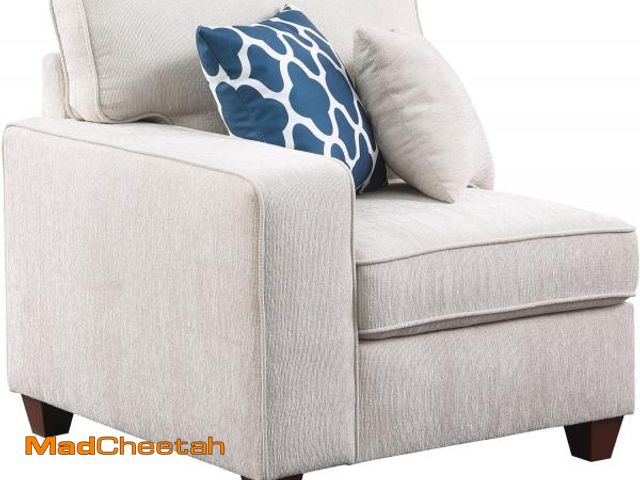 Lot 74-12336557 - YOPTO ,Beige right arm chair sectional piece only - UNUSED