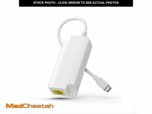 Lot 74-12972518 - Gigabit PoE to USB C Converter for Smart Phone/Tablet, USB-C to Ethernet Adapter with 10W Charging, ...