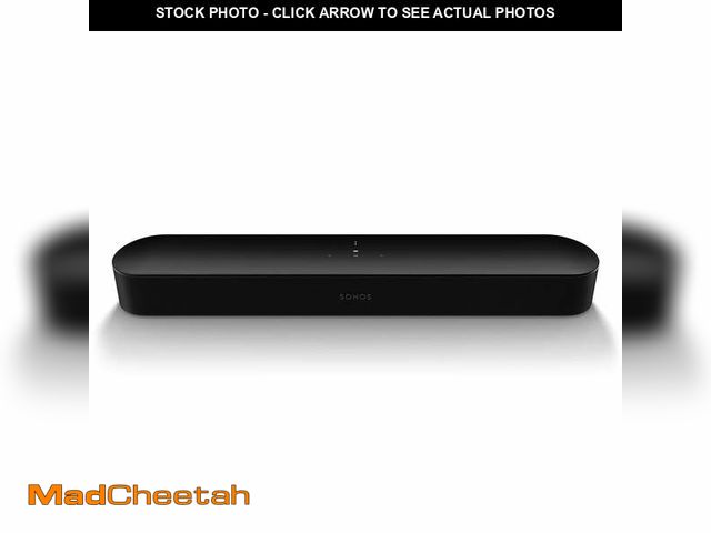 Lot 74-12983654 - Sonos Beam (Gen 2) Compact Smart Sound Bar with Dolby Atmos (Black) - UNUSED