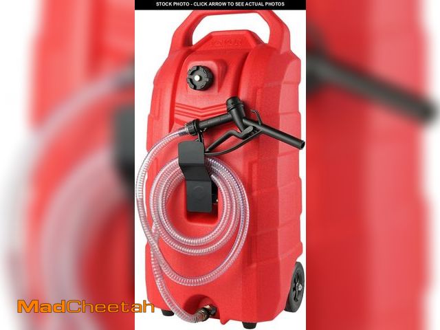 Lot 74-12400241 - (MISSING HOSE) VEVOR Fuel Caddy, 16-Gal Portable Gas Storage Tank Container, 7.8 L/min Fuel Transfer...