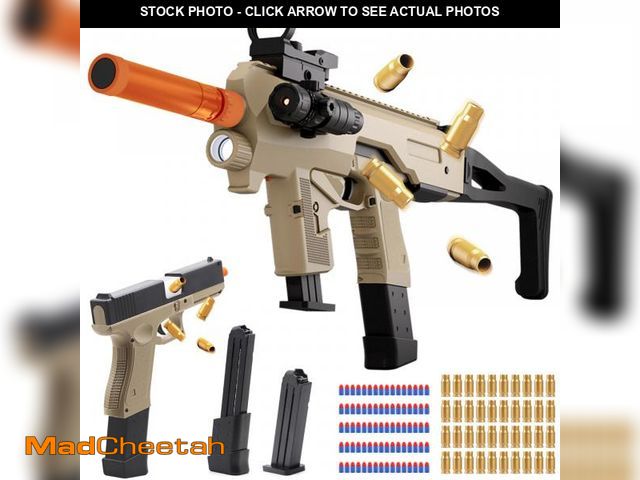 Lot 74-11547663 - Bugrtey Soft Bullet Two Modes Toy Gun Blaster, Realistic with Shell Ejecting Design&amp;Sight&amp;In...
