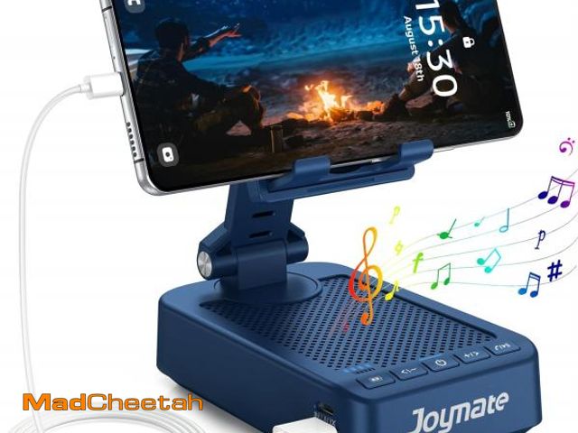 Lot 74-12327925 - Joymate Gifts for Men Women, Bluetooth Speaker Phone Stand with Charging Function 360ÃÂ° Rotable Ad...