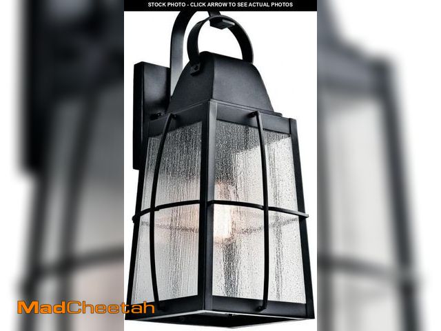 Lot 74-12045806 - Kichler 49554BKT Tolerand Outdoor Wall 1-Light, Textured Black 10-Inch, 20" - UNUSED