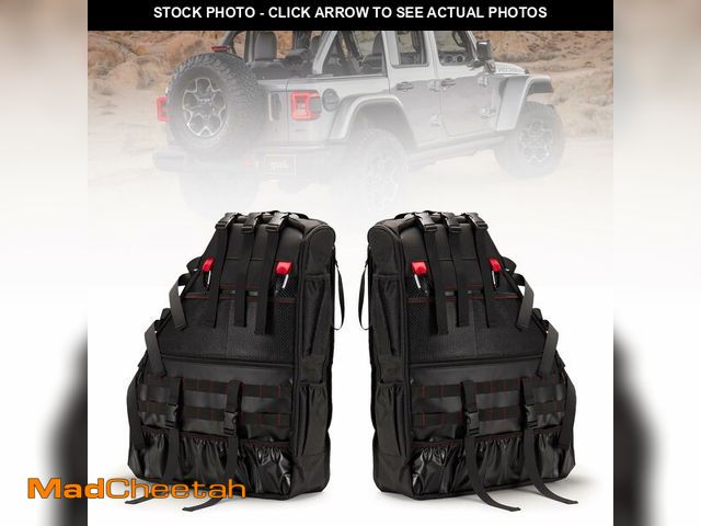 Lot 74-14207057 - BUNKER INDUST 2 Pcs Roll Bar Storage Bag for 1997-2023 Jeep Wrangler JK TJ LJ &amp; Unlimited JL 4-D...