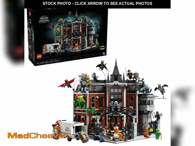 Lot 74-14307783 - LEGO DC Batman Arkham Asylum Building Set for Adults - Home Decor for Bedroom, Office, or Book Shelf...