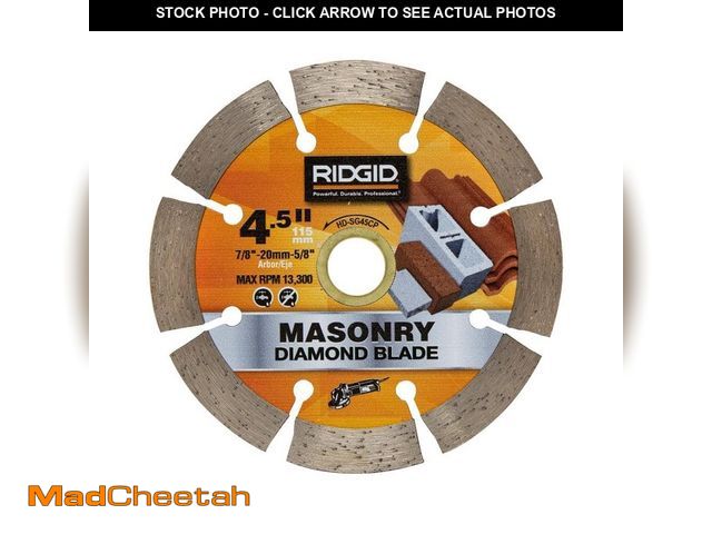 Lot 74-14587304 - RIDGID 4-1/2 in. Segmented Diamond Blade HD-SG45CP - UNUSED