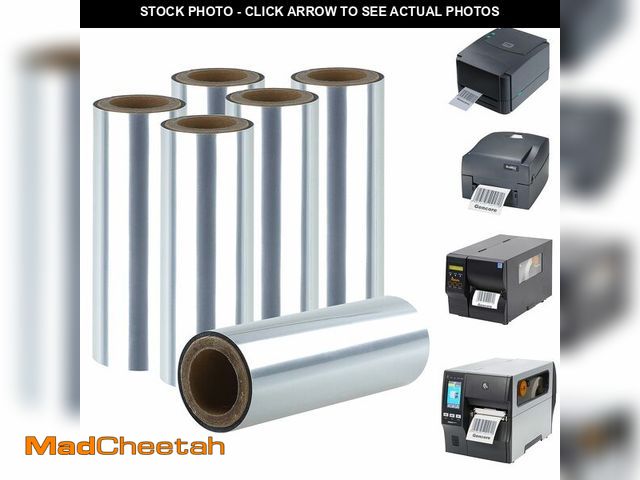 Lot 74-12697527 - 4.33'' x 328' Premium Resin Label Ribbon, Gcore 110mm x 100m Hot Stamping Ribbon, Thermal Transfer R...