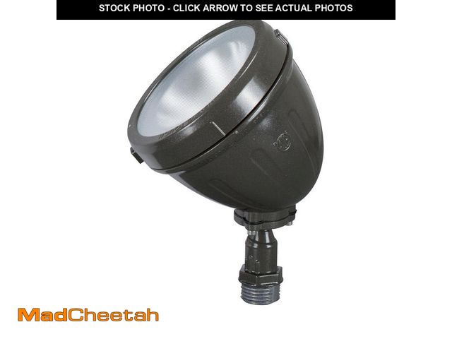 Lot 74-14363851 - Commercial Electric 14-Watt 1100 Lumens CE Bronze Hardwired Integrated LED Metal Spot Landscape Floo...