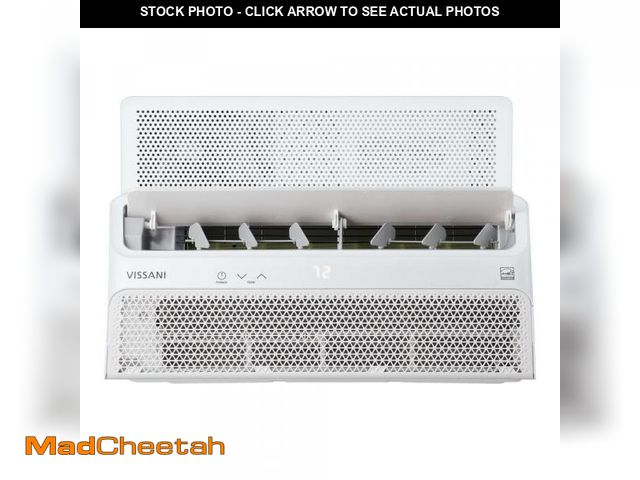 Lot 74-12186394 - Vissani 12,000 (DOE) BTU 115-Volt Window Air Conditioner for 550 sq. ft. Rooms with Remote in White ...