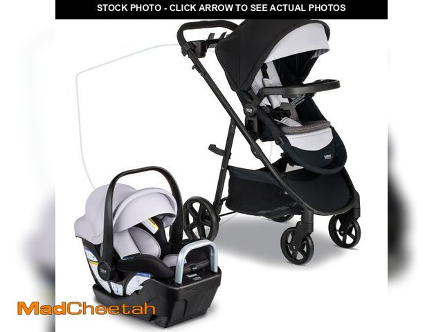 Lot 74-12404209 - Britax Willow Brook S+ Baby Travel System, Infant Car Seat and Stroller Combo with Alpine Base, Clic...