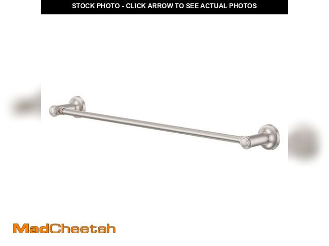 Lot 74-14112742 - Pfister Briscoe 24 in. Wall Mounted Single Towel Bar in Spot Defense Brushed Nickel - UNUSED