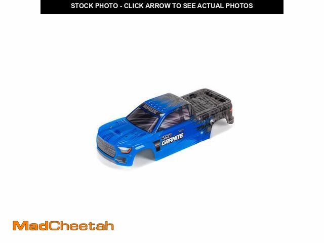 Lot 74-13957950 - ARRMA 1/10 Painted Body, Blue: Granite 4X4 MEGA, ARA402302 - USED