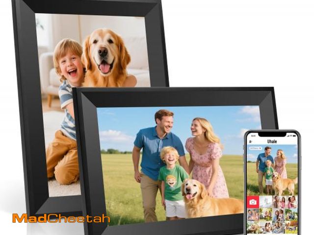 Lot 74-12314463 - Uhale Digital Picture Frame 10.1 Inch HD WiFi Digital Photo Frame 1280x800 IPS Touch Screen with 16G...