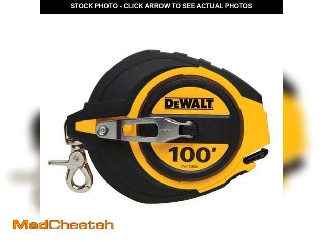 Lot 74-14609783 - DEWALT 100 ft. Steel Long Tape Measure DWHT34036L - UNUSED
