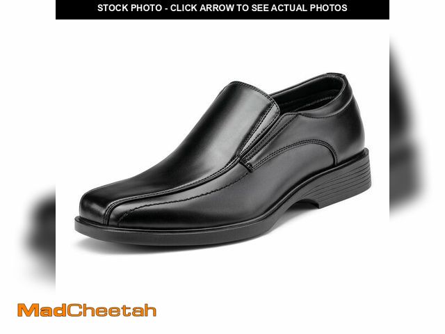 Lot 74-12874907 - Bruno Marc Men's Square Toe Dress Loafers Shoes, 5-Black - 10 (Cambridge-05) - UNUSED