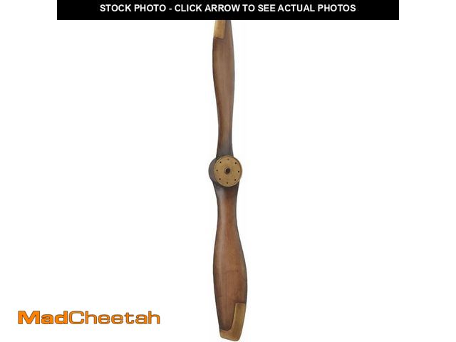 Lot 74-13041240 - Deco 79 Metal Airplane Propeller Home Wall Decor 2 Blade Wall Sculpture with Aviation Detailing, Wal...