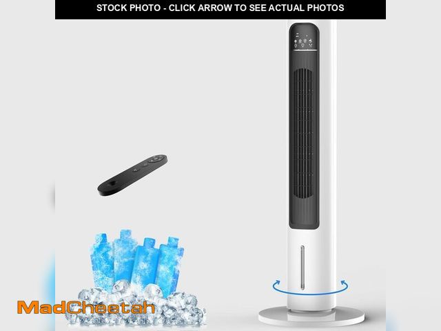 Lot 74-13041062 - Windowless Portable Air Conditioners, 37.5'' Evaporative Air Cooler w/Remote, 2.5L Water Tank &amp; ...