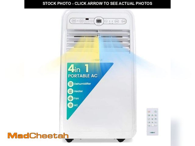 Lot 74-14193083 - Edendirect 12,000 BTU (7,500 BTU DOE) Portable Air Conditioner Cools 400 sq. ft. with Heater, Dehumi...