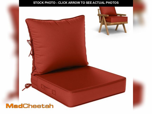 Lot 74-12713718 - Kimunuk Outdoor Seat Cushion Set 19 L Ãâ 19 W Ãâ 4 H Inch Waterproof &amp; Fade Resistant Pati...