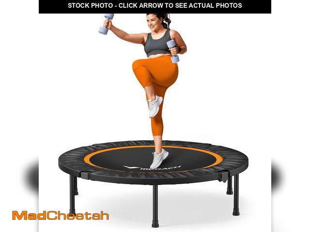 Lot 74-12803785 - MERACH 48" Mini Trampoline for Adults &amp; Kids, Indoor/Outdoor Rebounder Trampoline, 330 lbs Weigh...