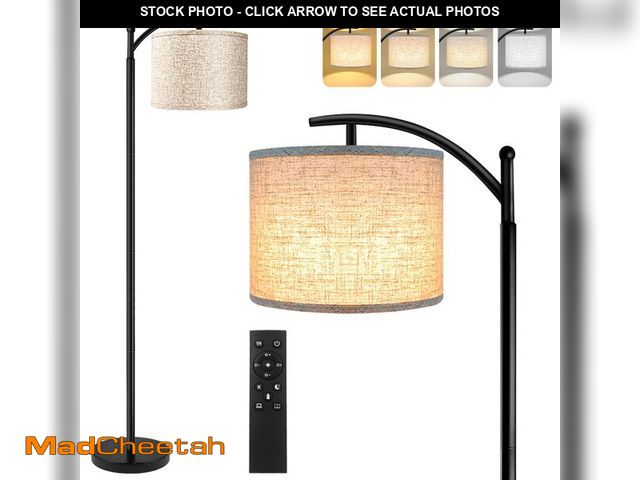 Lot 74-13547935 - ROTTOGOON Floor Lamp for Living Room, 4 Color Temperature LED Floor Lamp with Remote Control &amp; F...